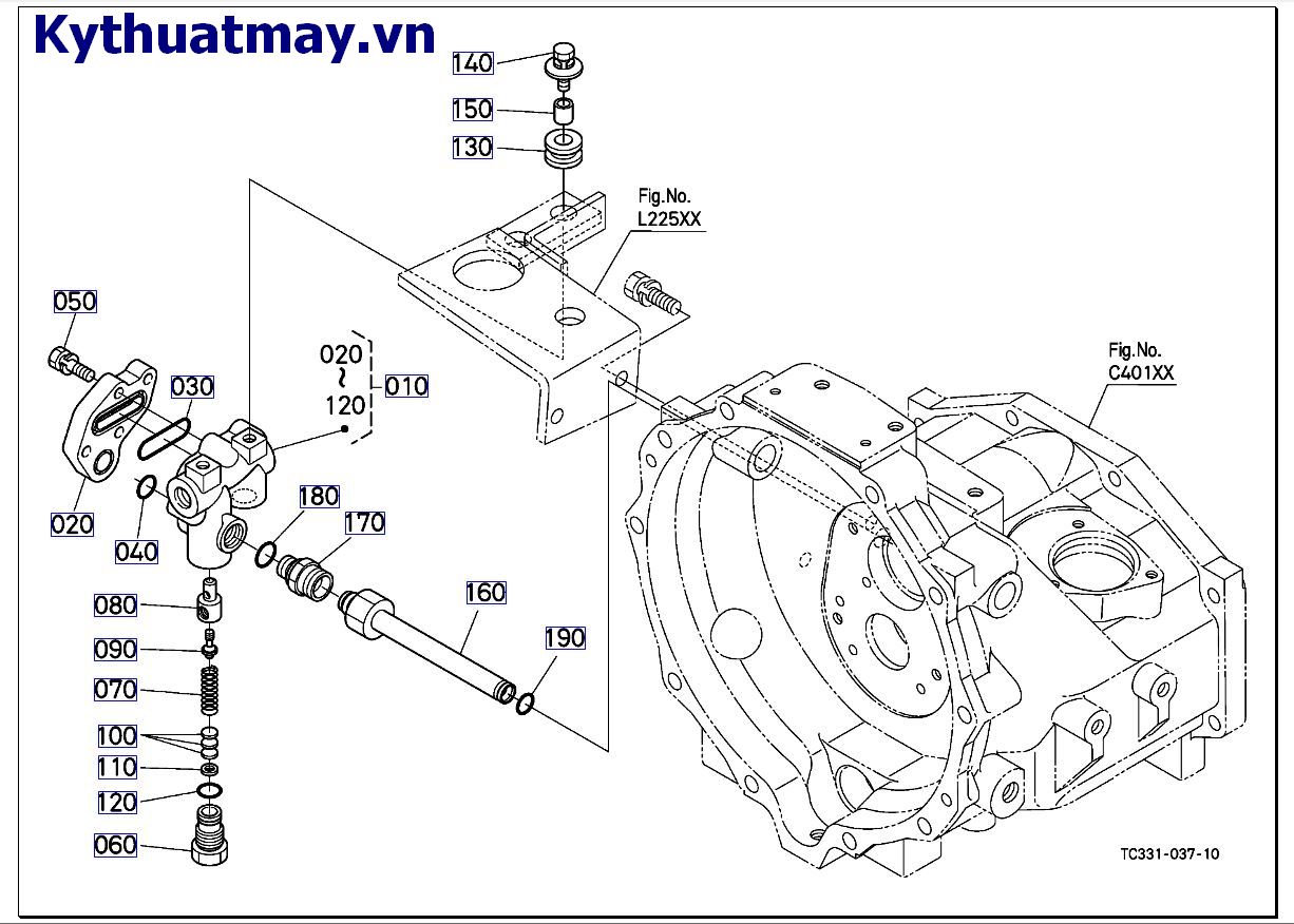 Khóa thủy lực đầu ra